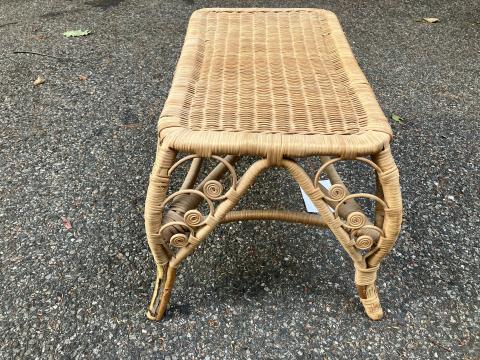 Vintage Wicker/Rattan Versatile Table - Coffee / Cocktail Table 