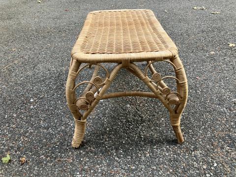 Vintage Wicker/Rattan Versatile Table - Coffee / Cocktail Table 